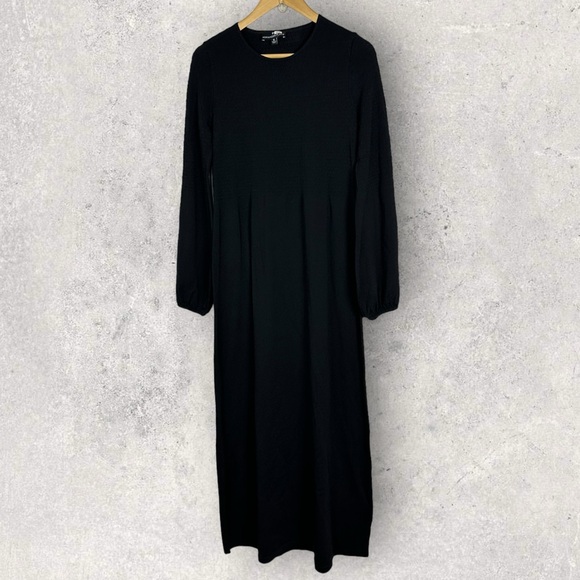 Tuckernuck Pomander Place Black Double Knit Lennox Maxi Dress Size Medium Boho M - Picture 12 of 12